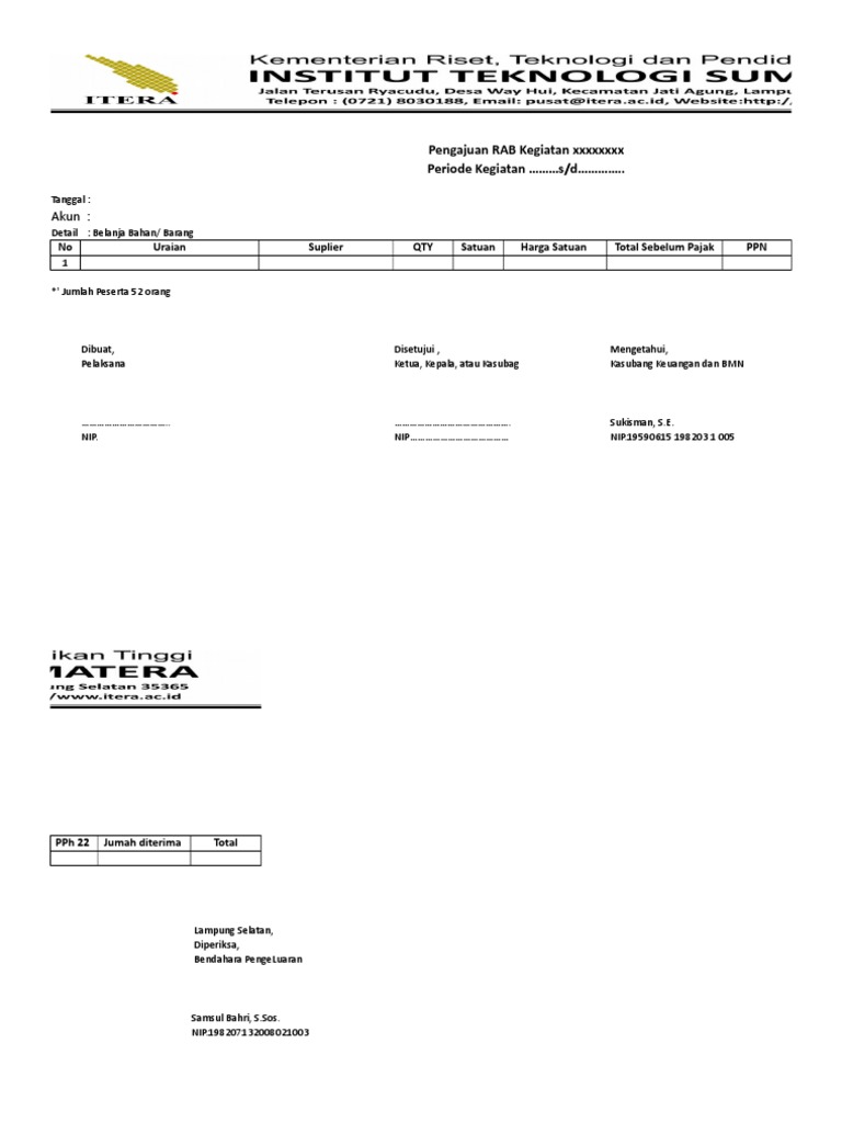 Form Pengajuan Barang, Jasa Dan Honor  Keuangan  PDF