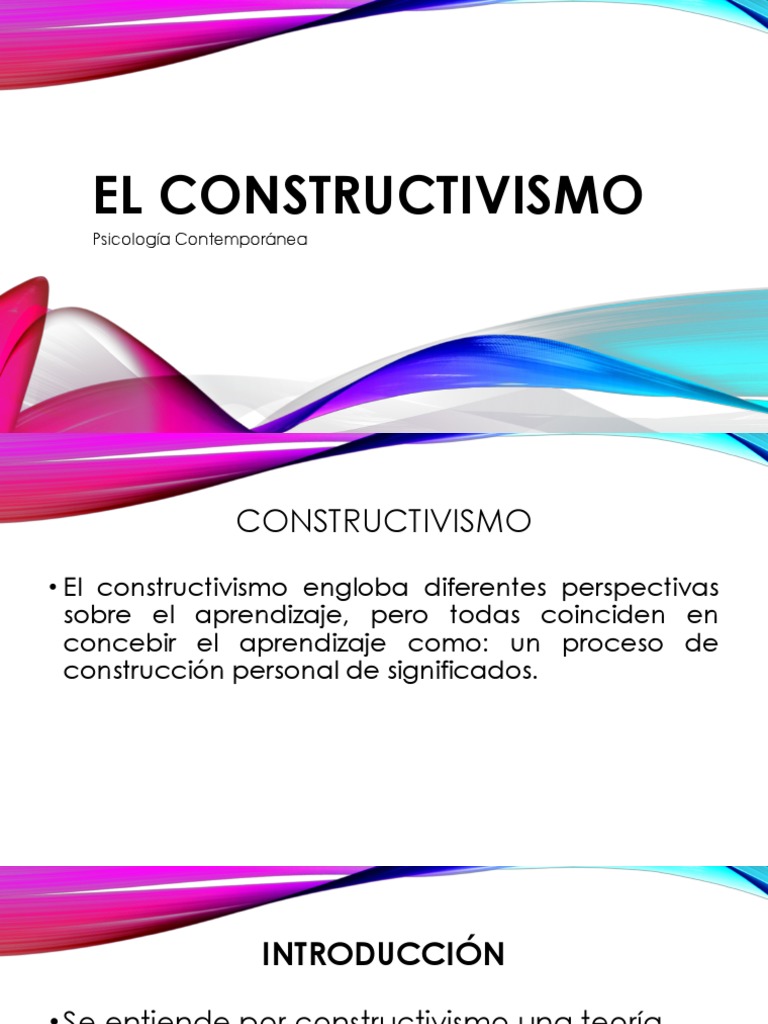 El Constructivismo | PDF | Constructivismo (filosofía de la educación ...