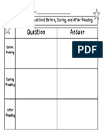 Questions Before After Reading