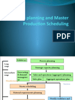 Aggregate Planning and Master Production Scheduling