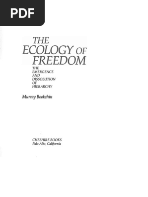 Murray Bookchin The Ecology Of Freedom 19 Left Wing Politics Anti Capitalism