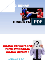 Engki Prasutomo Orang Benara Vs Orang Fasik