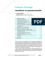 Mesure Par Analyse D'image: Analyse Multirésolution Et Psychovisuelle