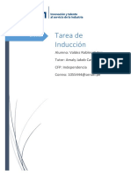 Tarea de Inducción: Alumno: Valdez Robles Victor Tutor: Amaly Jakob Castro CFP: Independencia Correo: 1055444@senati - Pe