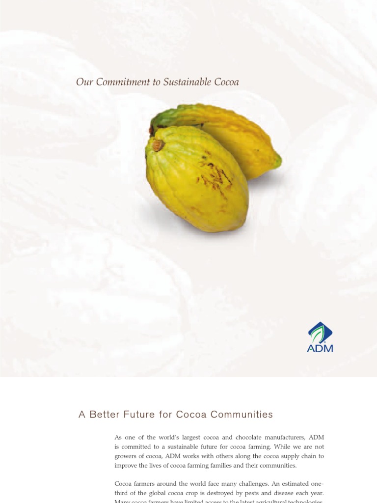 ADM Cocoa Sustainability Brochure Cocoa Bean Farmer