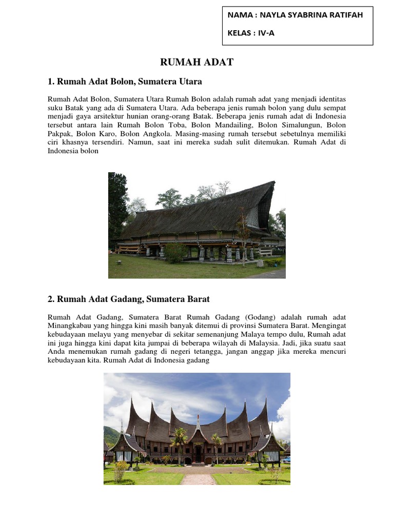 98 Gambar Rumah Adat Provinsi Sumatera Barat HD