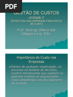 Unidade 2 Custo