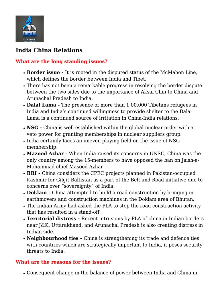 india china relations essay pdf