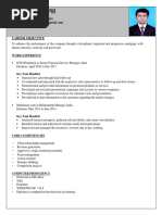 2 year Experience in Maketing and  Finance