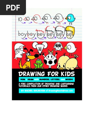 Drawing For Kids How To Draw Cartoons With Letters Numbers A Pdf Pdf