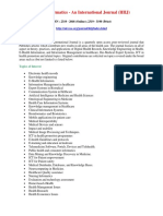 Health Informatics - An International Journal (HIIJ)