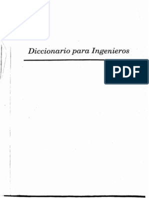 Diccionario para Ingenieros - PDF