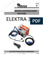 ELEKTRA 315 MULTIPURPOSE ELEKTROFUSION MACHINE USE AND MAINTENANCE HANDBOOK