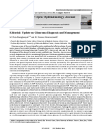 The Open Ophthalmology Journal: Editorial: Update On Glaucoma Diagnosis and Management