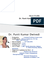 Dr.Punit Kumar Dwivedi _Profile_PPT_Academic