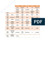My Timetable
