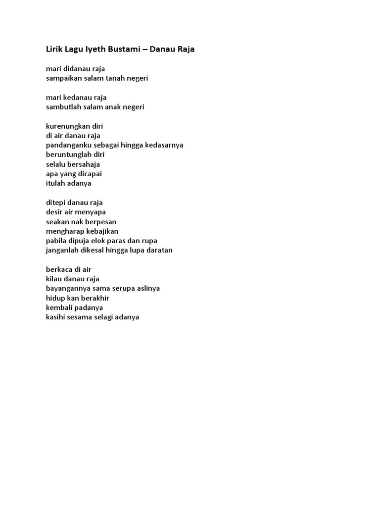 Lirik Lagu Iyeth Bustami PDF