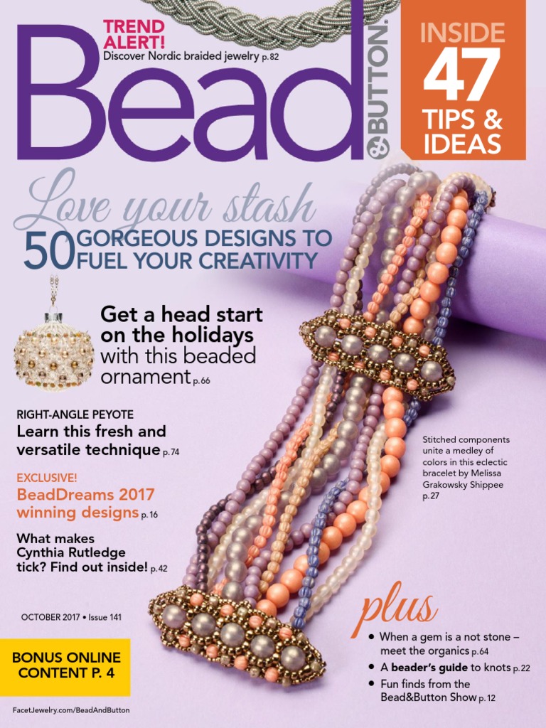 Bead Button October 2017 Jewellery Bead