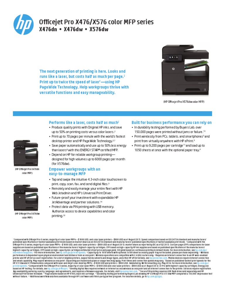 HP Officejet Pro X476dw Multifunction Printer Image Scanner