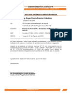 Informe de Actividades de la Red Vial Regional San Martín