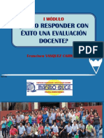 Cómo Responder Con Éxito Una Evaluación Docente