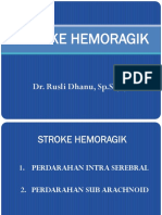 Stroke Hemoragik: Dr. Rusli Dhanu, SP.S (K)