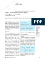 Over-Matching To Remove Radiation Dose-Response Effects