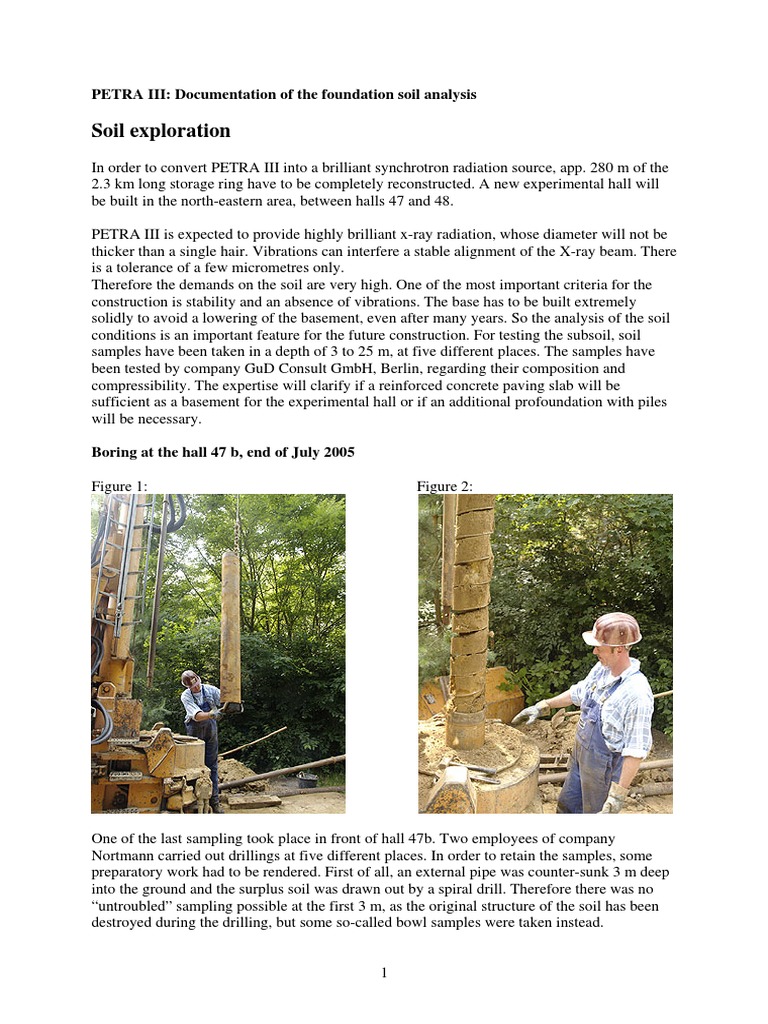 Soil Exploration | PDF | Pipe (Fluid Conveyance) | Deep Foundation