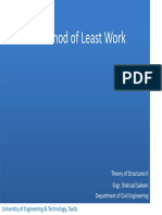 Method of Least Work: University of Engineering & Technology, Taxila