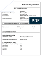 Pertamina Material Safety Data Sheet: 1.chenical Prodct/Company Identification