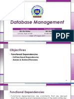 Database Management: Course Tutor: Presentation by