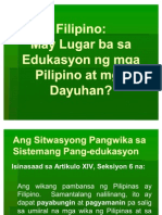 May Lugar Ba Ang Filipino