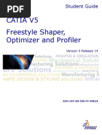 Catia V5 Freestyle Shaper, Optimizer and Profiler: Student Guide