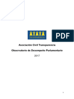 Observatorio de Desempeño Parlamentario 2017