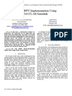 P&O MPPT Implementation Using MATLAB/Simulink