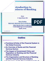 Introduction To The Business of Banking: Dosen: Ir. Kayim Hanuri, MSC