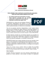 Peru Aprueba Tres Contratos Con Petrolera Anadarko para Explorar Hidrocarburos en El Mar