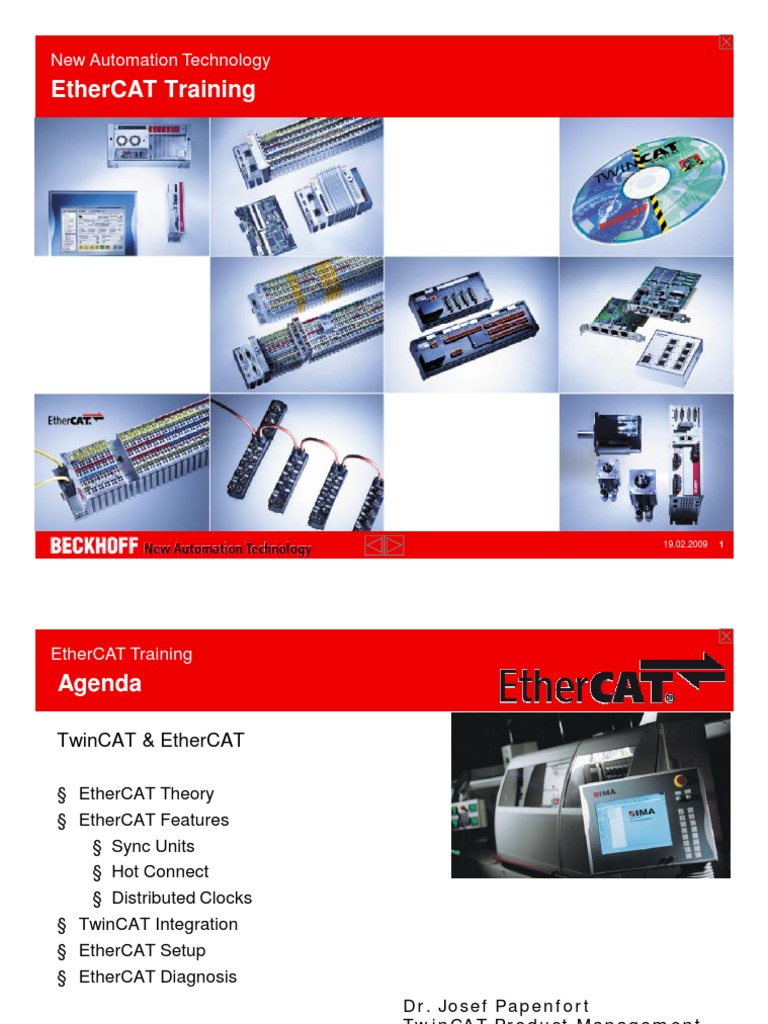EtherCAT Training & TwinCAT Setup | PDF | Online And Offline ...