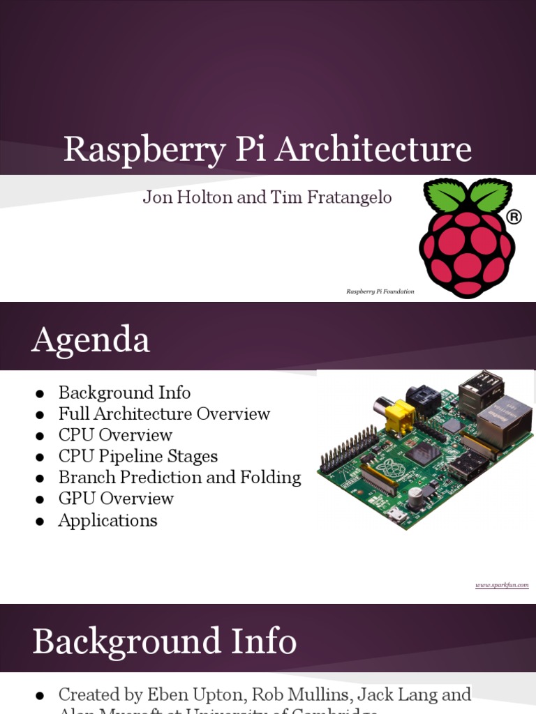 RPi ARchitecture PDF Raspberry Pi Central Processing Unit