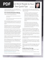 How to Drive People to Your Website - Two Quick Tips