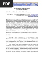 Teixeira - Usando Modelagem Matemática No Custo de Uma Pizza