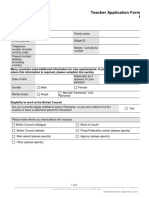 Teacher Application Form L: Part 1 Personal Information Personal Contact Details