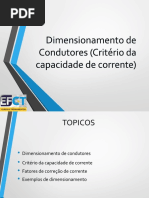 Aula 7 - Dimensionamento de Condutores Capacidade de Corrente