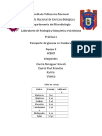 Transporte de glucosa en levaduras Saccharomyces cerevisiae