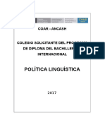 Política Lingüística