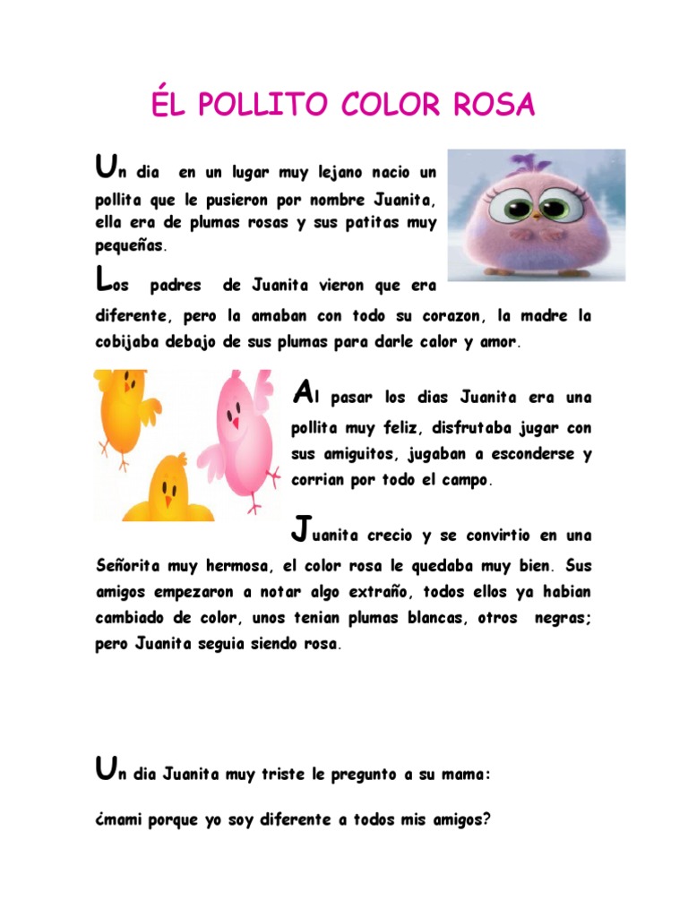 Un Pollito Color Rosa | PDF