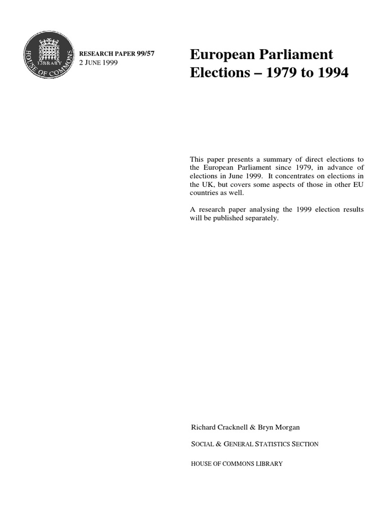 Analysis of European Parliament Elections in the United Kingdom from