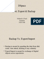 DSpace Backup