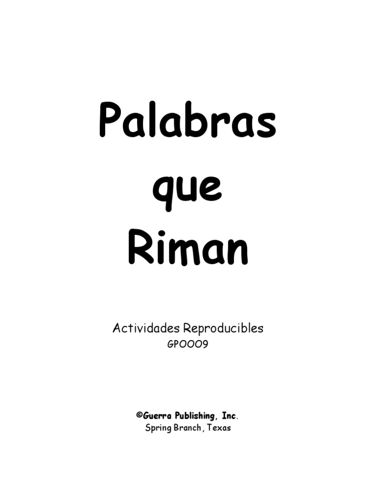 Rimas | PDF | Rima | Idiomas