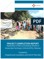 Replication of Micro-Enterprise Model of Honey Bee Farming in Chitral Completion Report  9-15-17